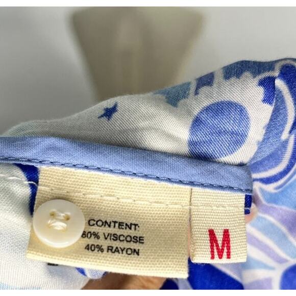 CELIAB Celia B Sz M Medium Blue Floral Adhara Midi Dress - Picture 4 of 12